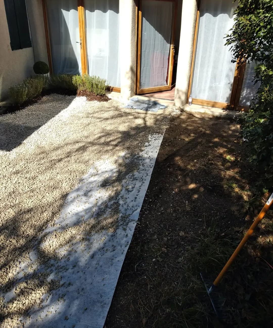 Travaux de finition — avant